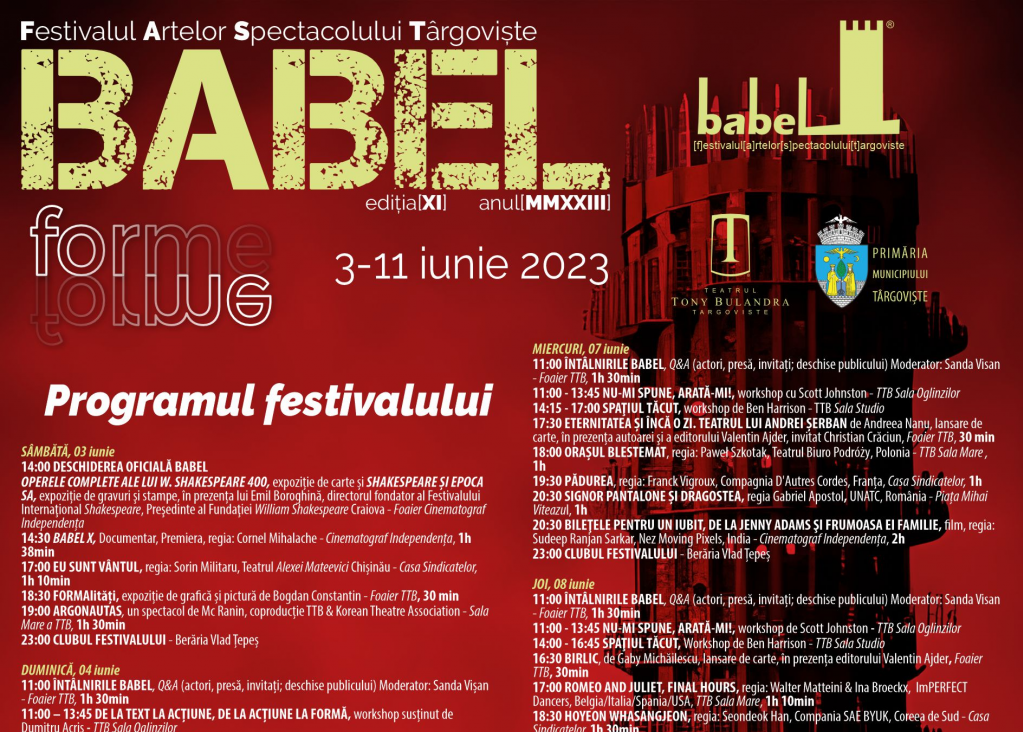 Babel Fast, program 5 iunie 2023: Parada Babel, spectacole din Kazahstan și Italia, concert Mircea Baniciu